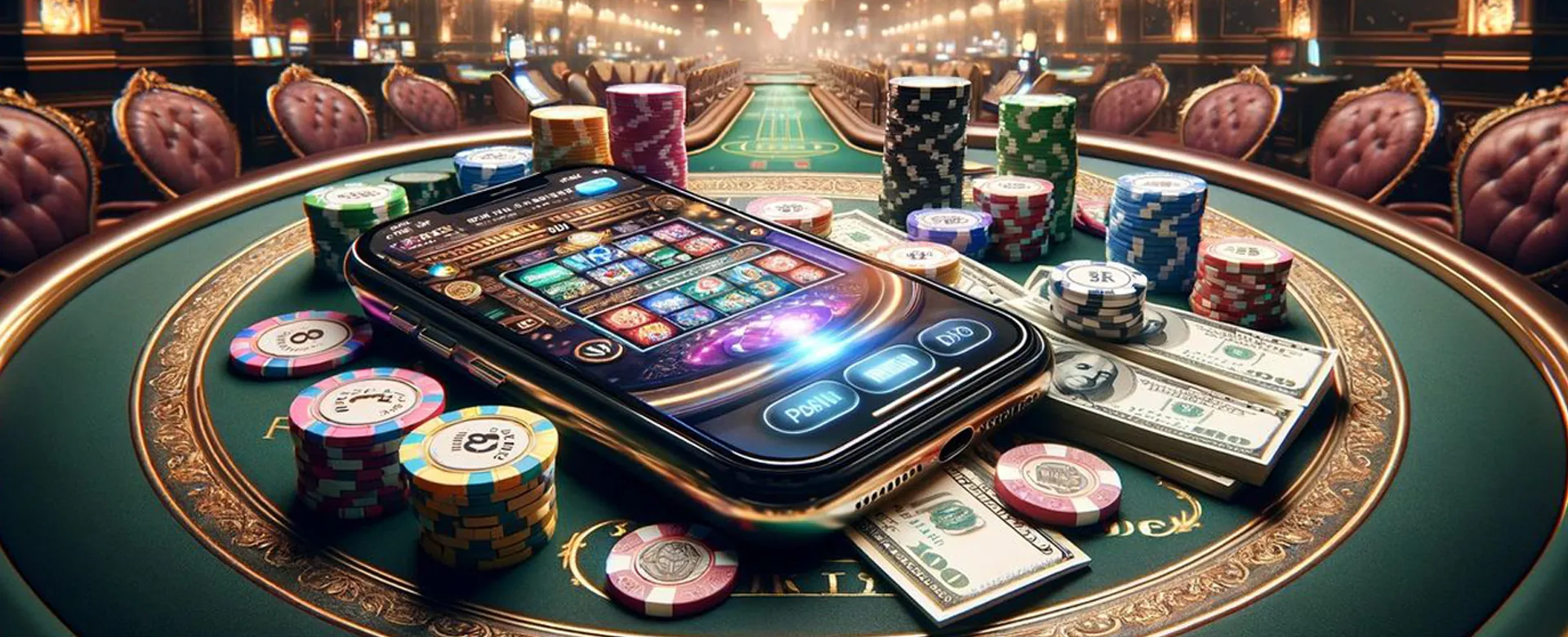 Dynamic background for casino playtime login page